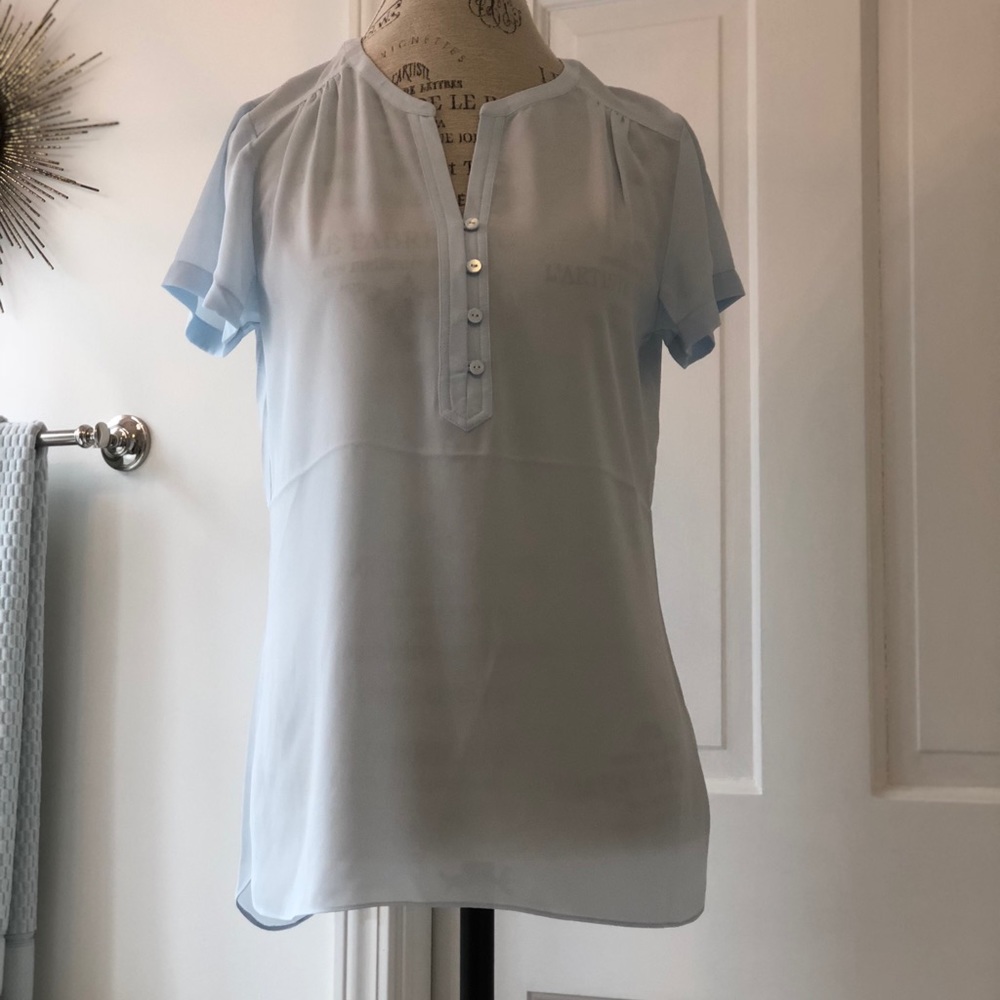 NYDJ Light Blue Blouse